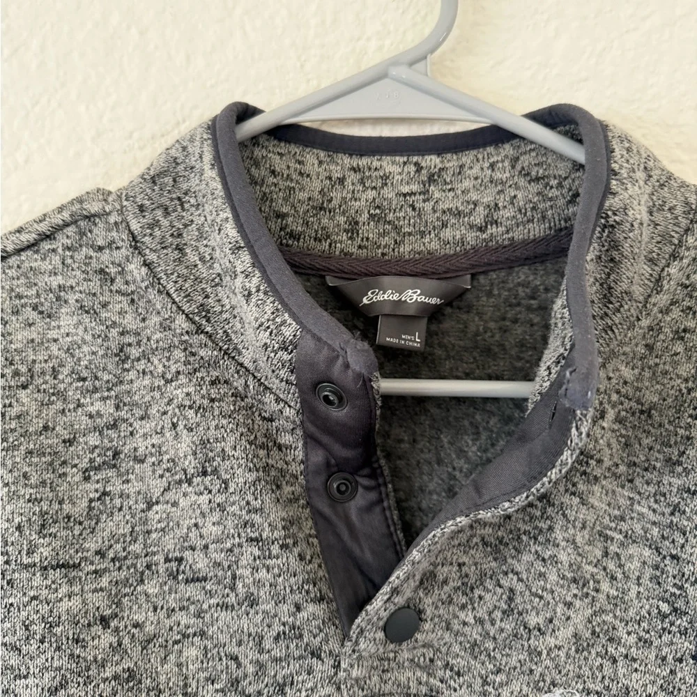 EUC Eddie Bauer | Gray Crewneck Sweater |Soft Cozy Classic - Picture 3 of 6